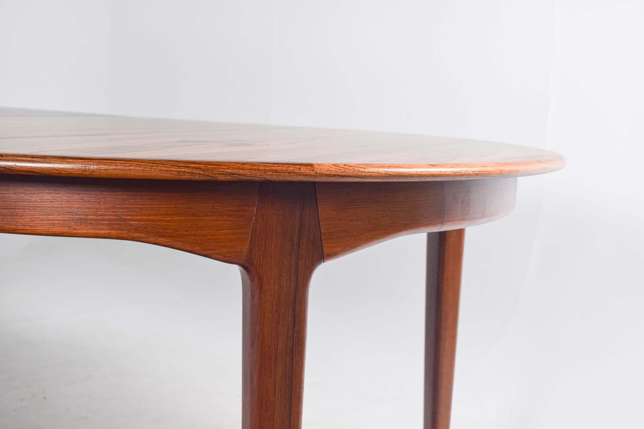 Henning Kjaernulf Rosewood Large Extension Dining Table Model 62 for Sorø 3
