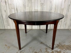 Henning Kjærnulf Round Rosewood Dining Table Model 62 for Sorø Stolefabrik