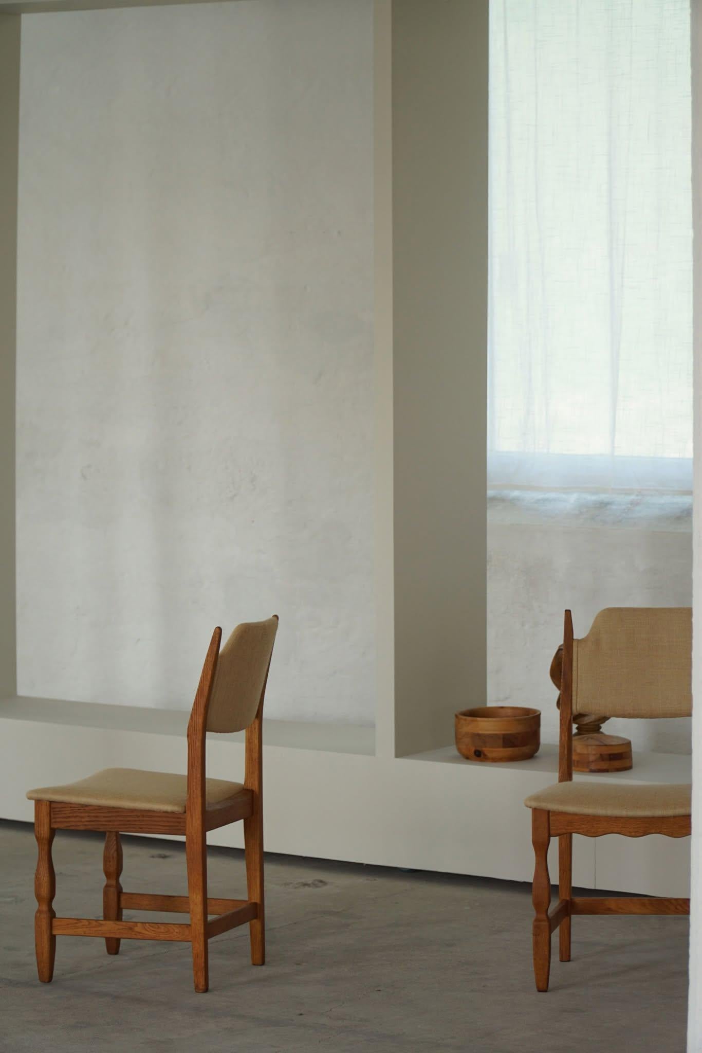 Henning Kjærnulf, Satz von 12 Stühlen, Eiche & Hessisch, Mid Century Modern, 1960er Jahre im Angebot 9