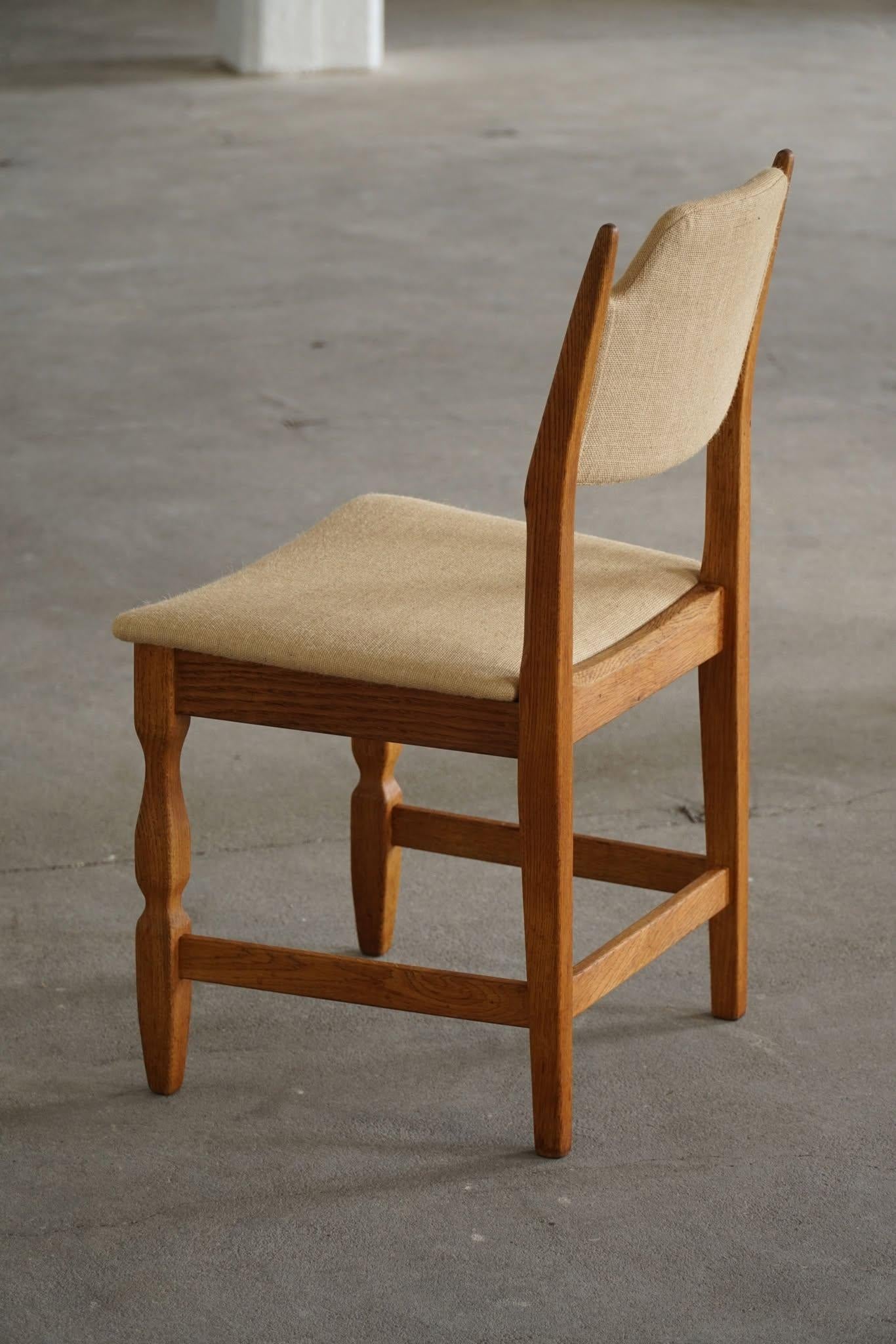 Henning Kjærnulf, Satz von 12 Stühlen, Eiche & Hessisch, Mid Century Modern, 1960er Jahre im Angebot 13