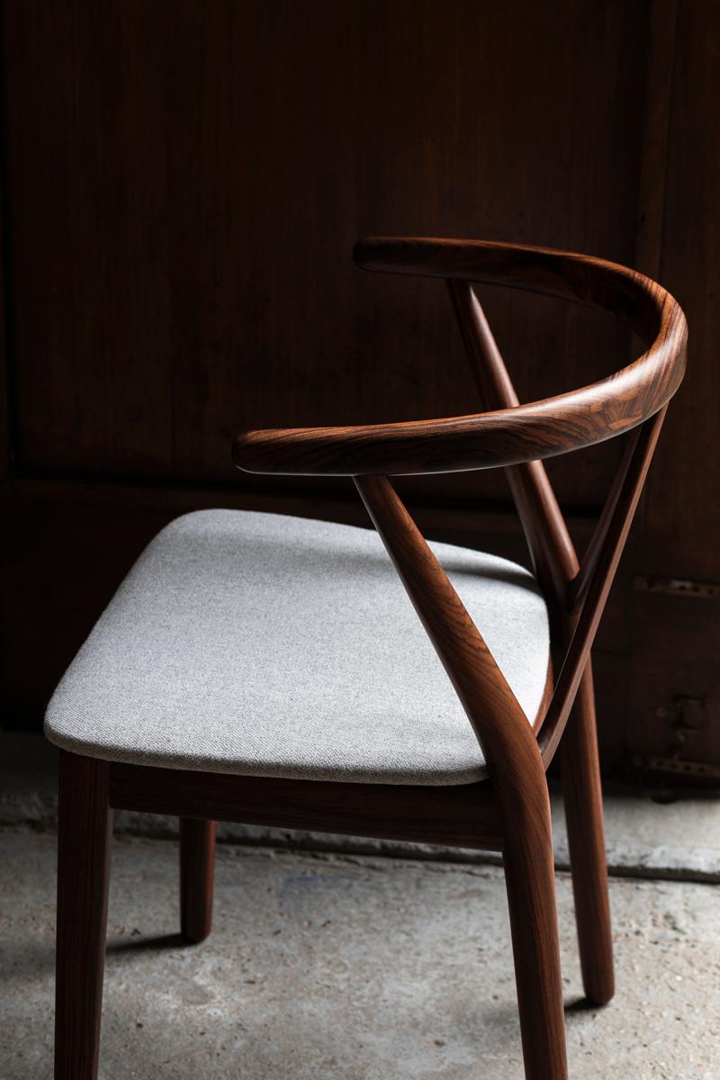 Henning Kjaernulf Set of 4 Dining Chairs ‘Model 225’ for Bruno Hansen, 1960s For Sale 3