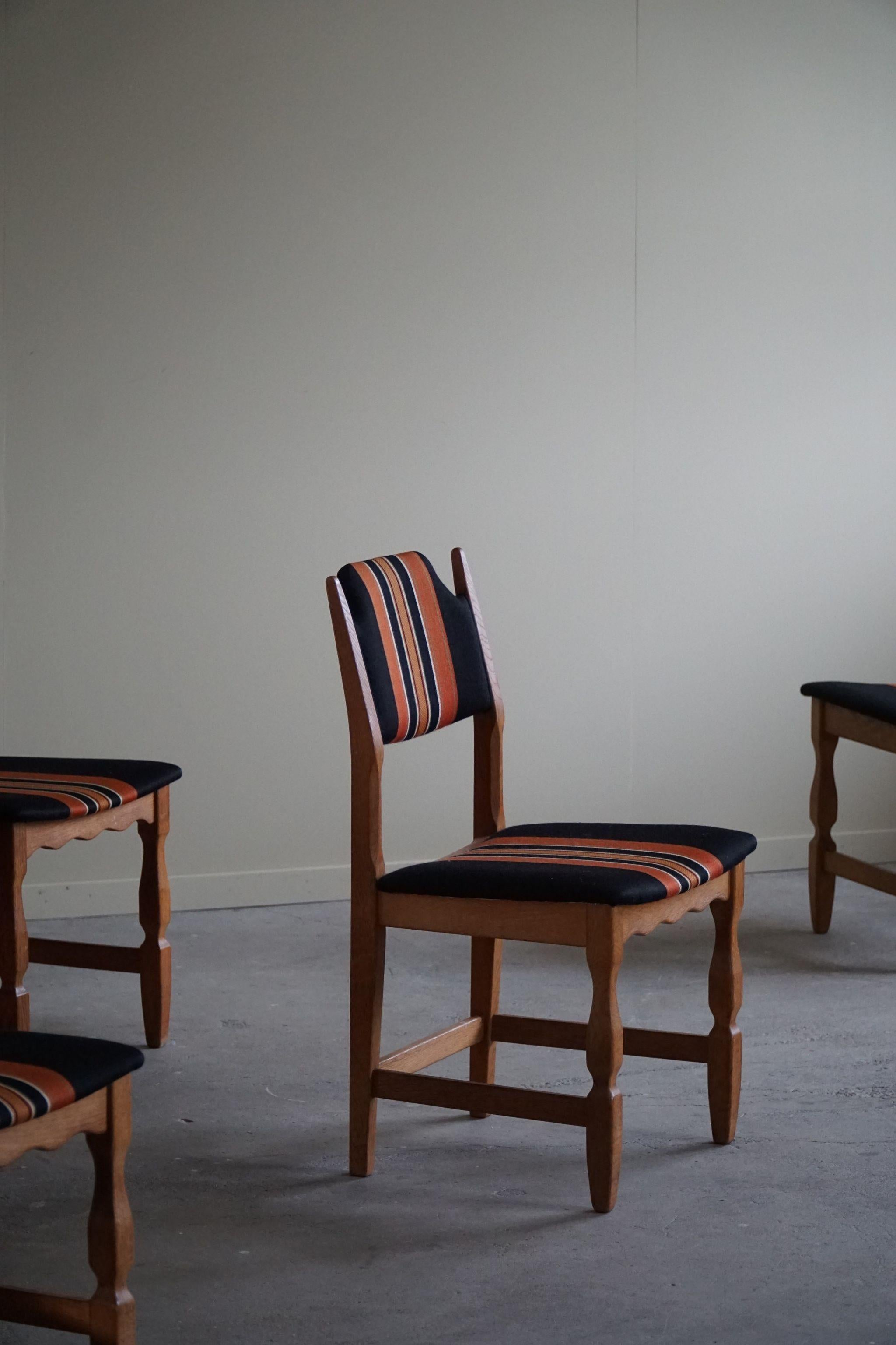 Henning Kjærnulf, Set of 8 Dining Chairs, Danish Mid Century Modern, 1960s 10
