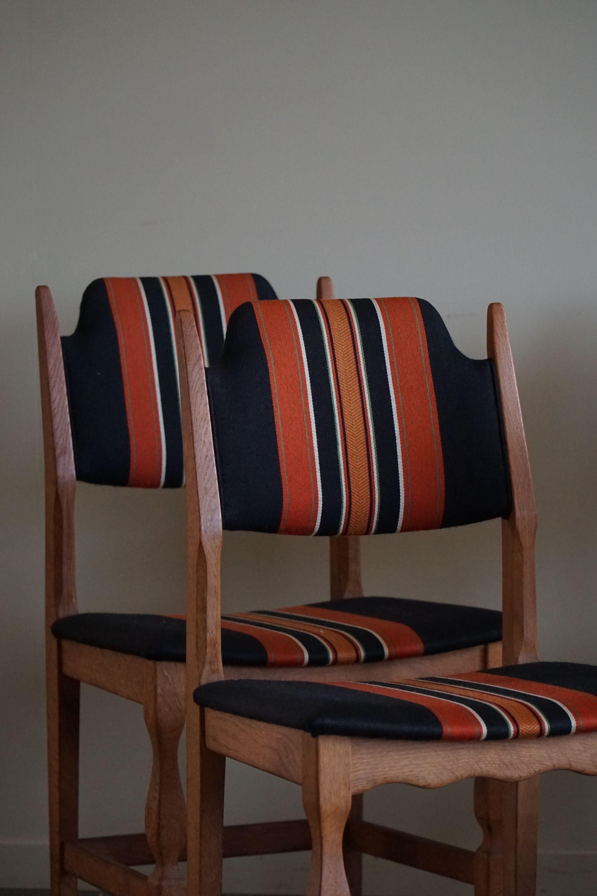 20th Century Henning Kjærnulf, Set of 8 Dining Chairs, Danish Mid Century Modern, 1960s