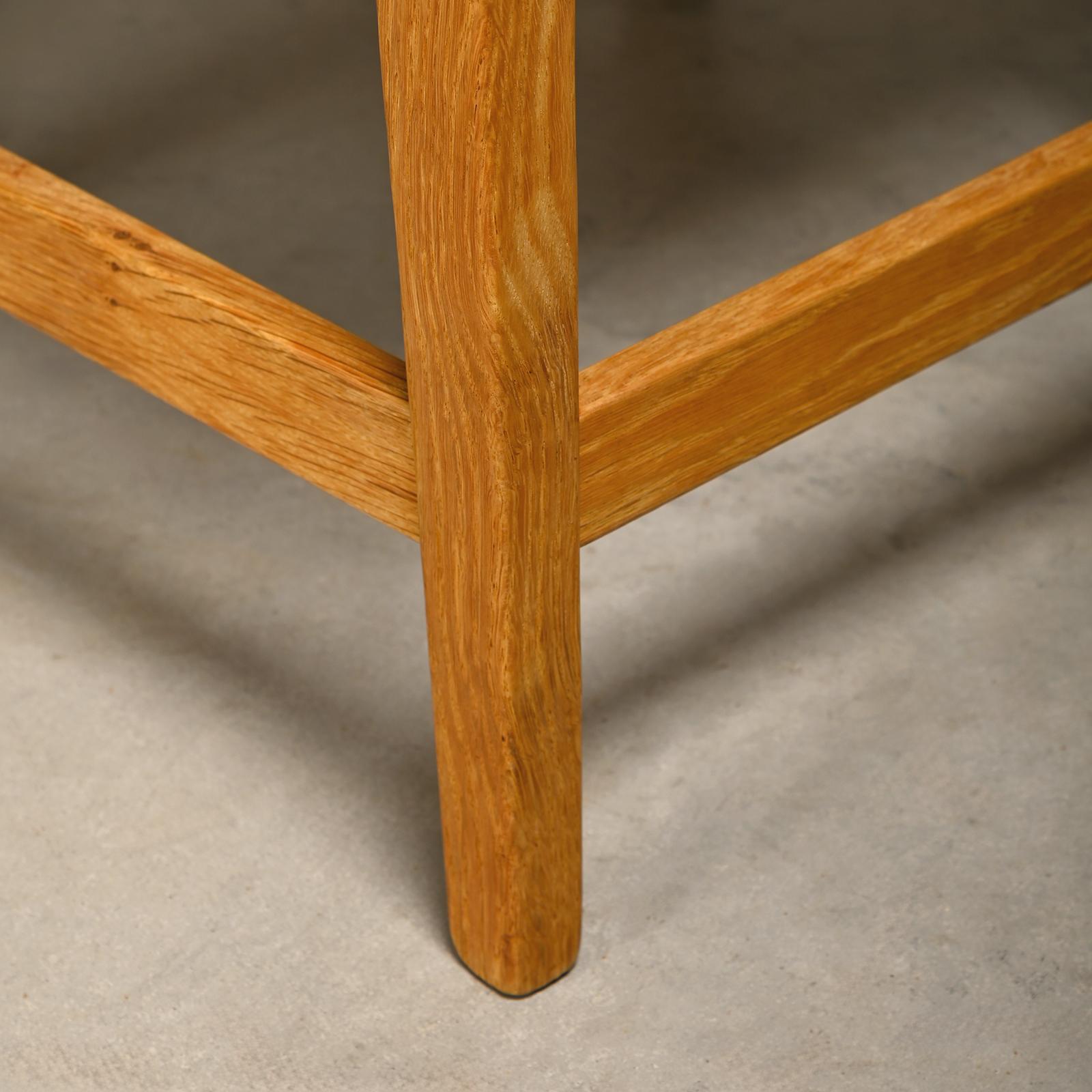 Henning Kjærnulf Satz von 6 Razorblade Esszimmerstühlen in Lambswool und OAK, 1960er Jahre im Angebot 9