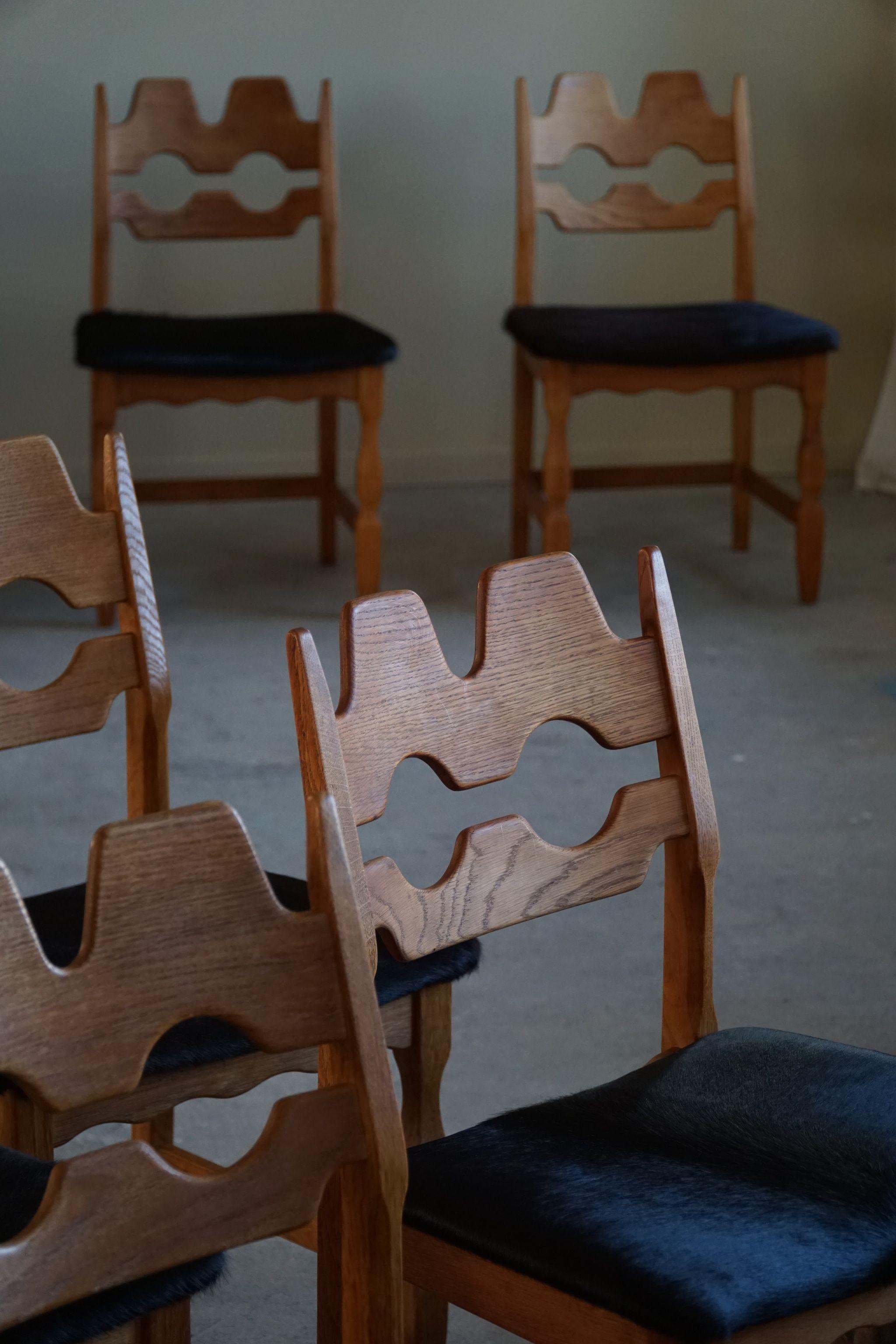 Henning Kjærnulf, ensemble de 8 chaises de salle à manger 