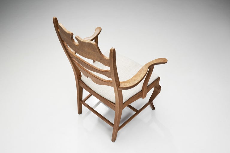 Henning Kjærnulf Set of Four Oak Dining Chairs, Denmark, 1960s For Sale 6