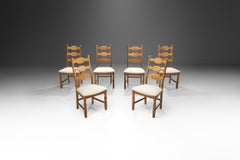 Henning Kjærnulf Set of "Razorblade" Chairs for EG Kvalitetsmöbel, Denmark 1960s