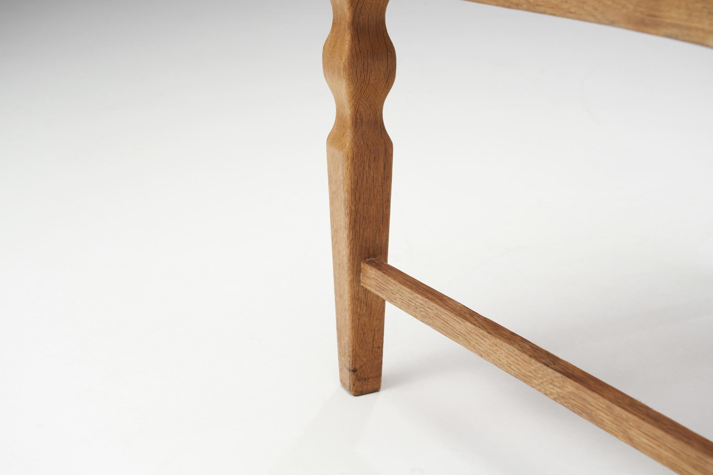 Henning Kjærnulf Set di sei sedie da pranzo in Oak per EG Møbler, Danimarca 1960s in vendita 7