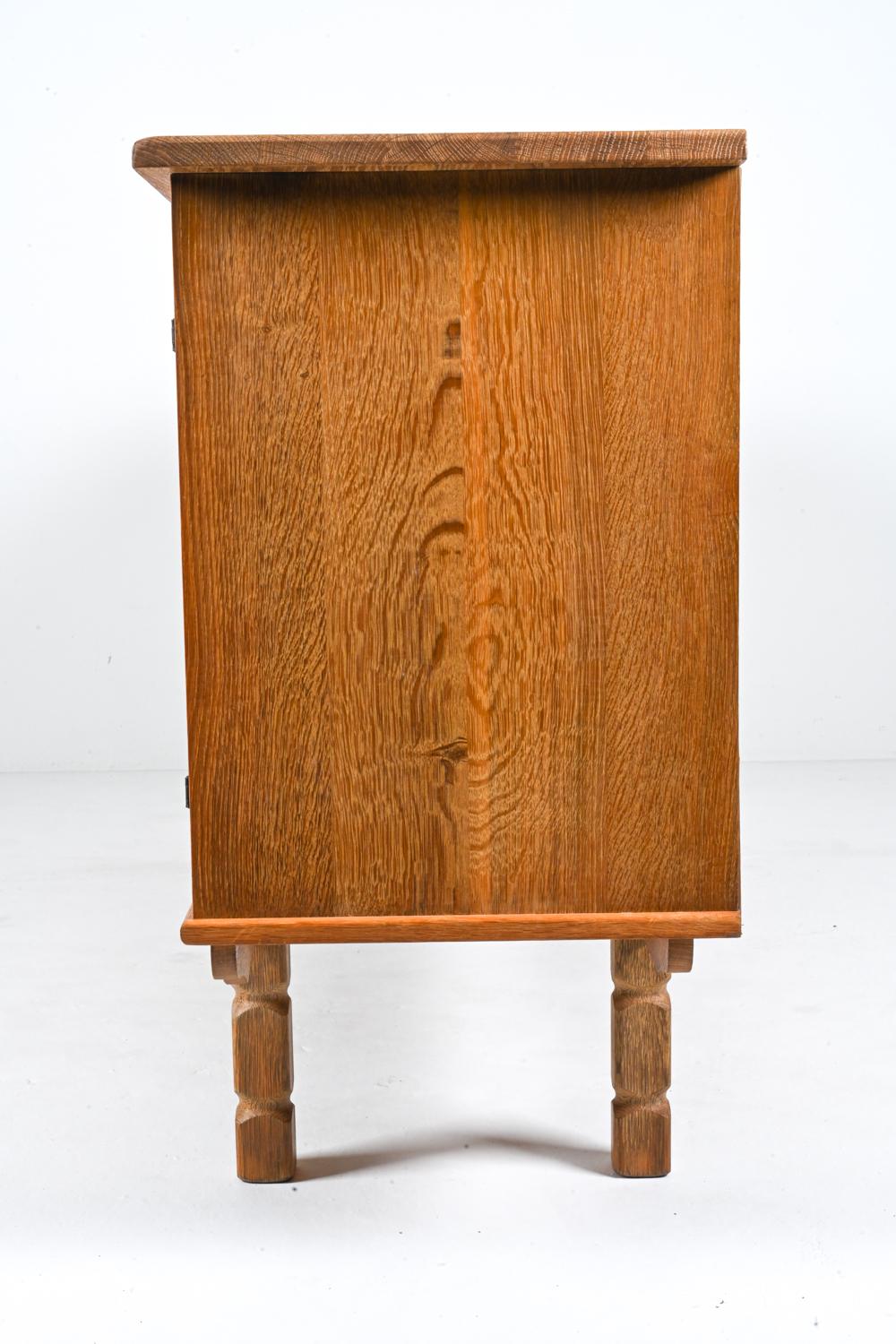  Henning Kjærnulf Sideboard in Carved Oak  For Sale 5
