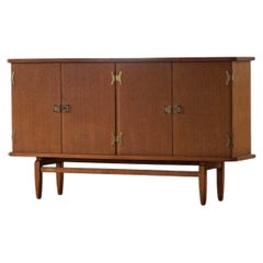 Henning Kjærnulf, Sideboard in Oak & Brass, Danish Mid Century Modern, 1960s