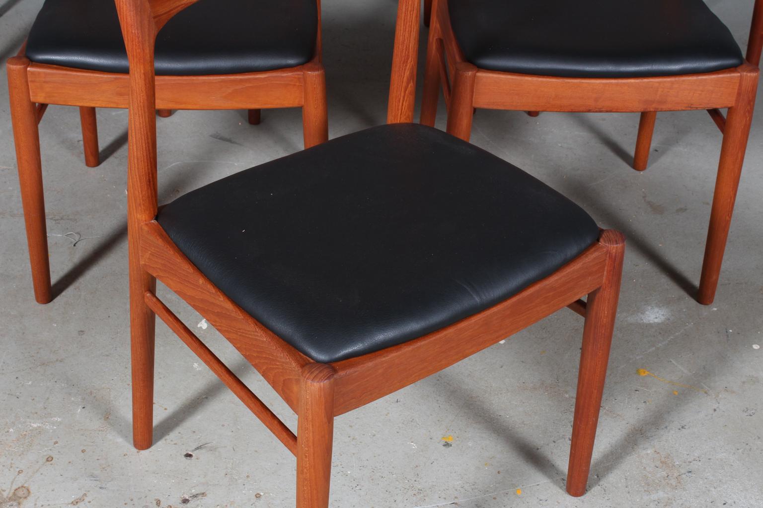 Danish Henning Kjærnulf Six Teak Dining Chairs