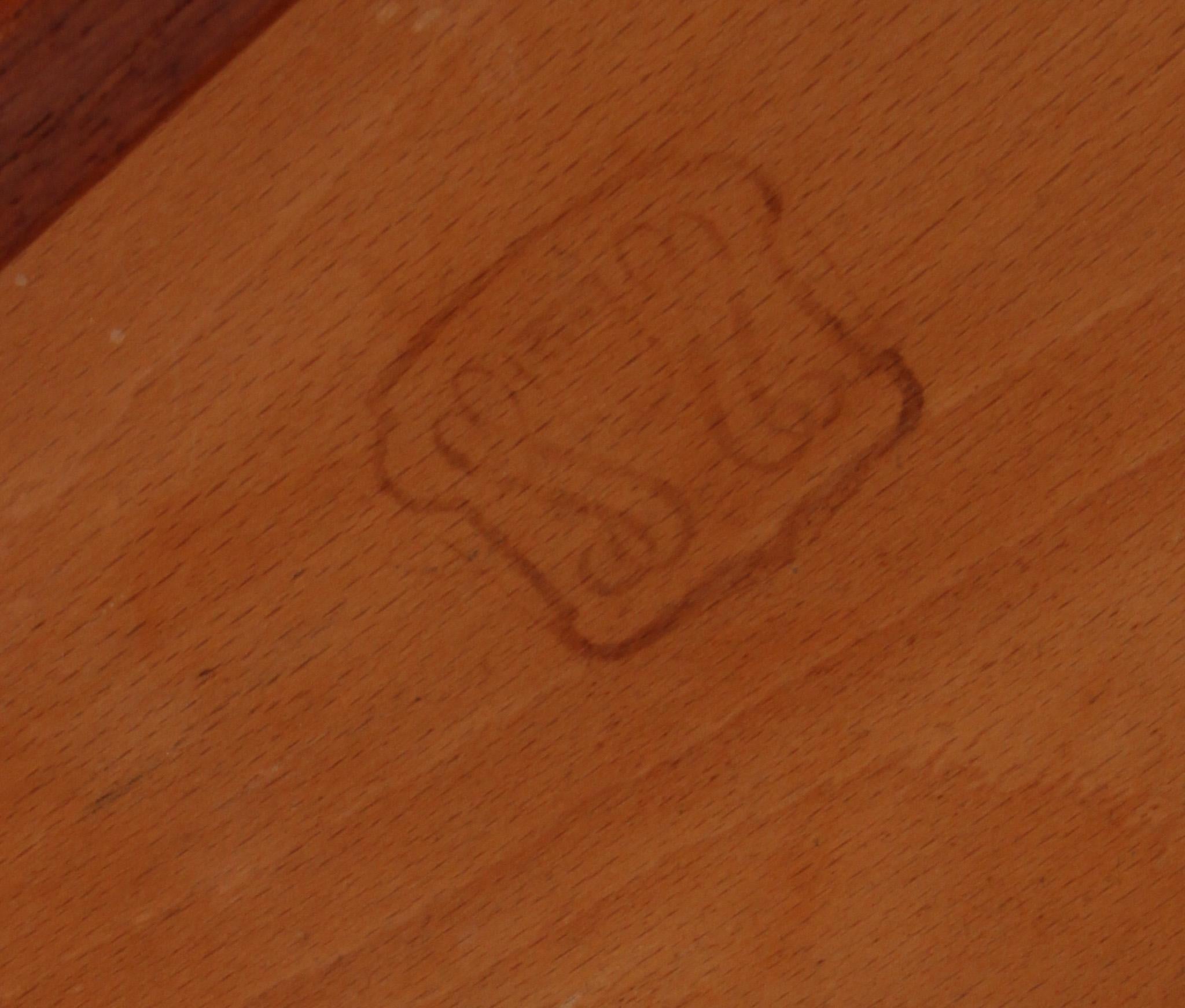 Leather Henning Kjærnulf Six Teak Dining Chairs