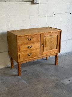 Henning Kjærnulf Solid Oak Three-Drawer Sideboard Danish Vintage 1970s