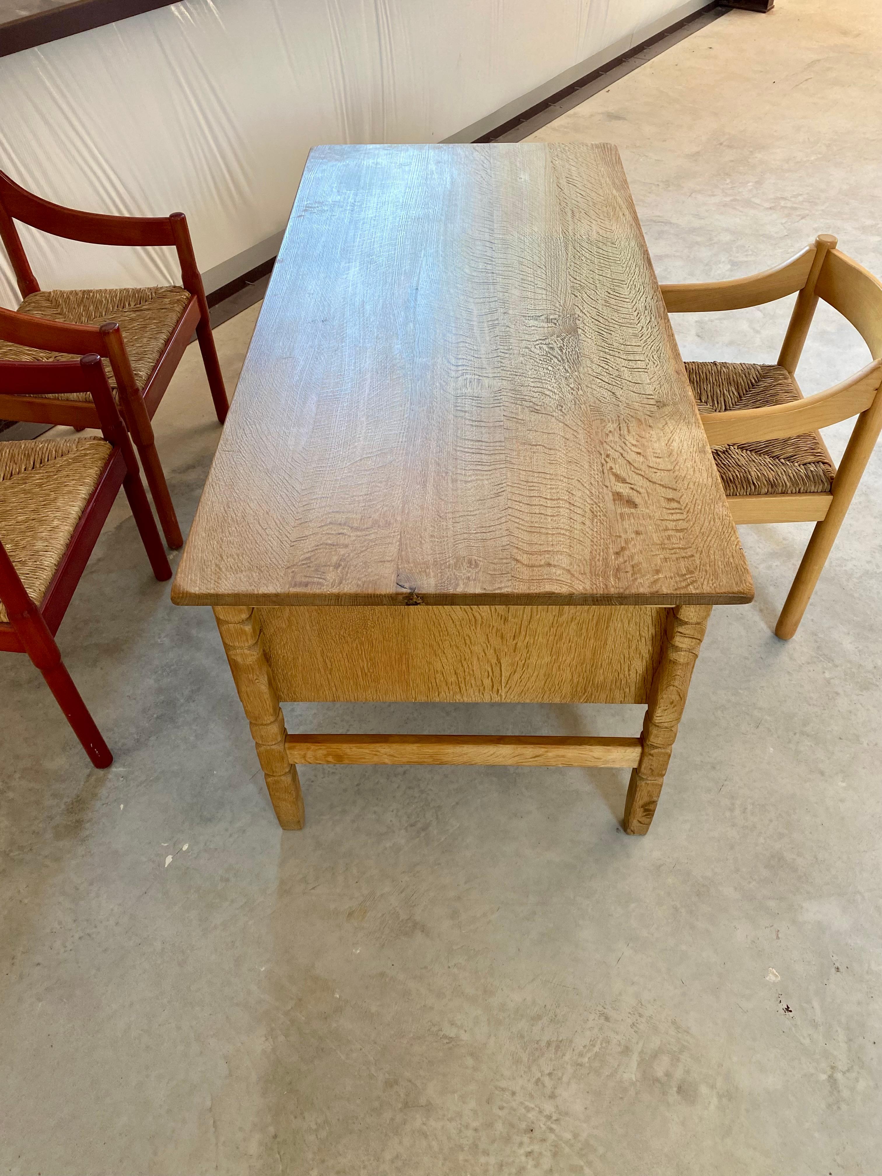 Scrivania bifacciale in stile Oak di Henning Kjaernulf in vendita 5