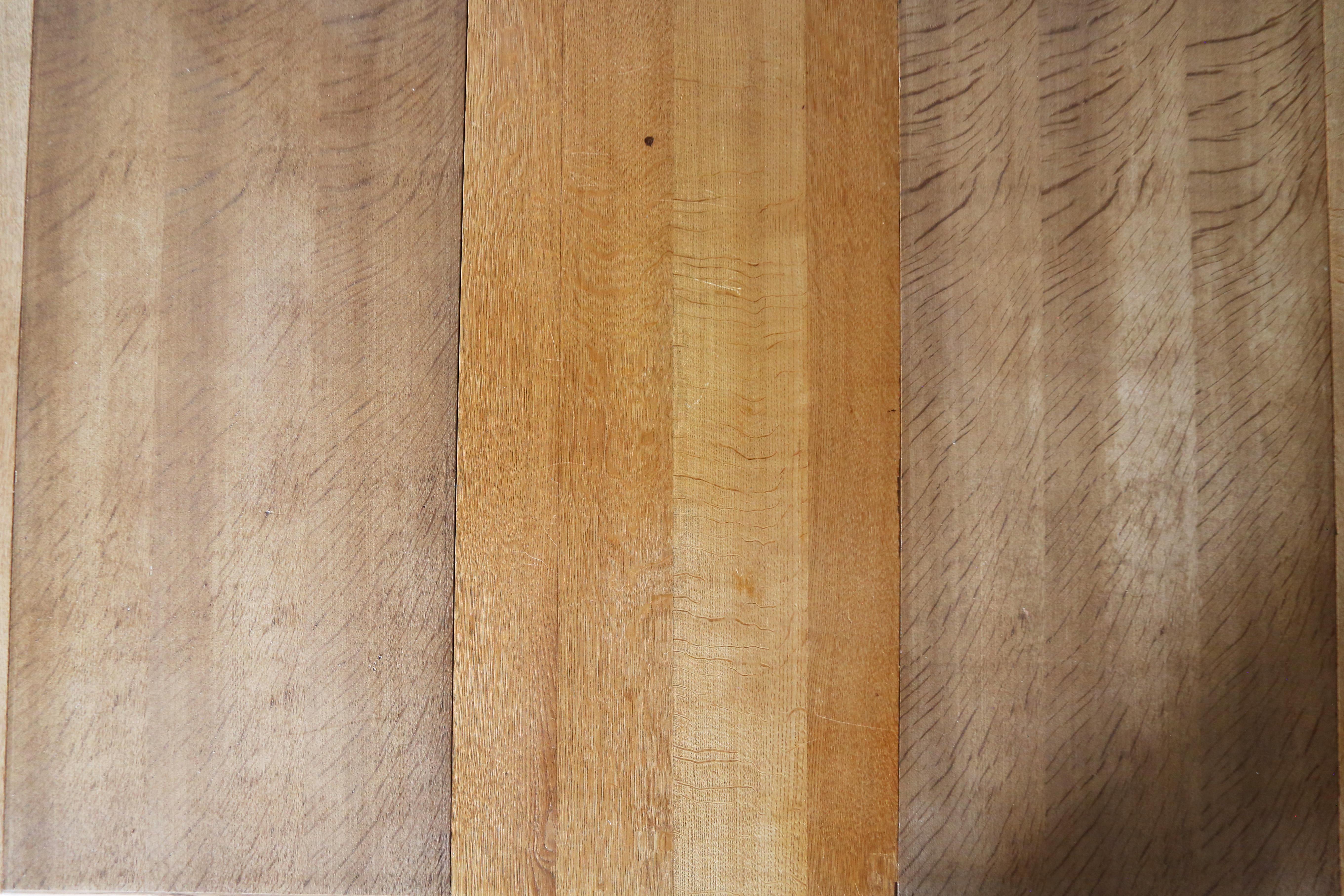 Henning Kjaernulf Style Solid Oak 1970s Dining Table with 3 Leaves In Good Condition In Virginia Beach, VA