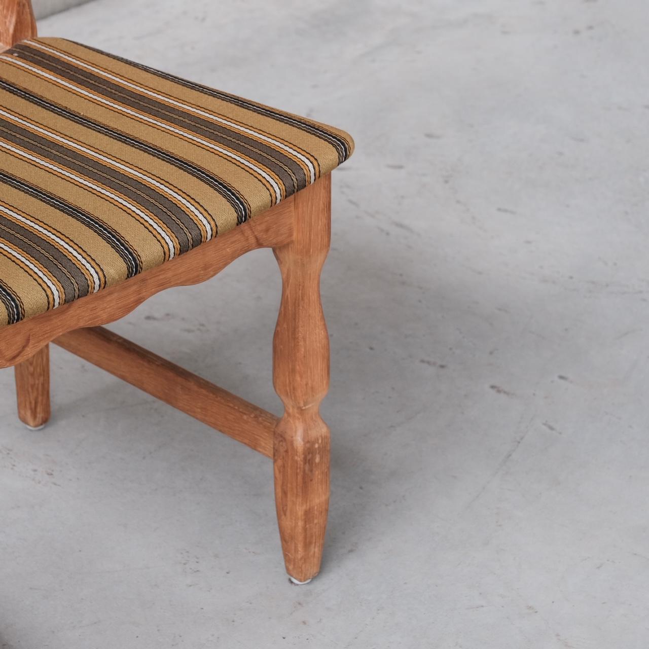 Henning Kjaernulf Tall Oak Razor Danish Mid-Century Dining Chairs '6' 3