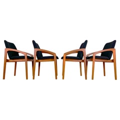 Henning Kjaernulf Teak Dining Chairs for Korup Stolefabrik, Set of Four