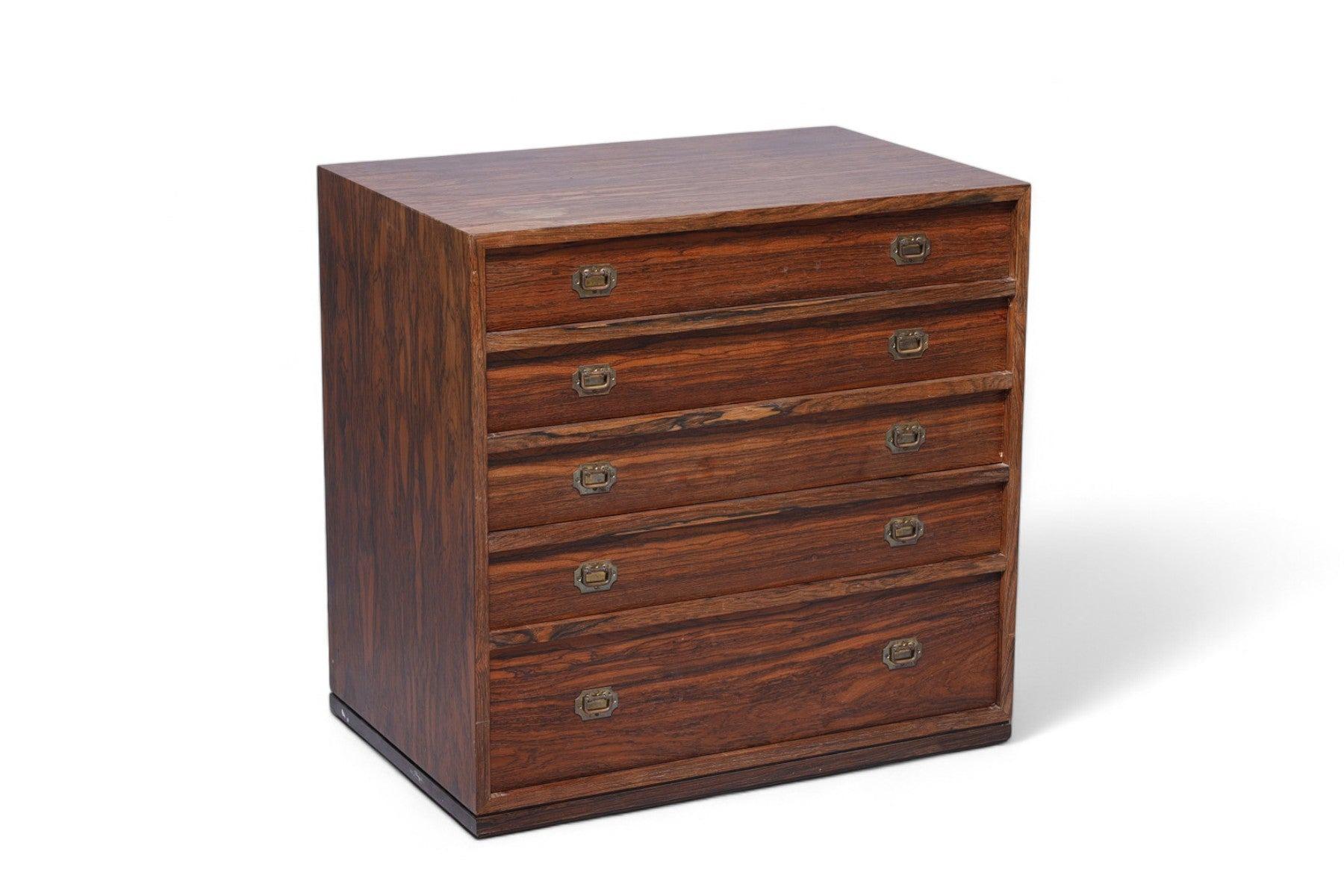 Danish Henning Koch Small Chest / Jewelry Box in Rosewood For Sale