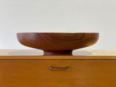 Henning Kopell for Georg Jensen Large Teak Bowl - Danish Modern Staved + Turned