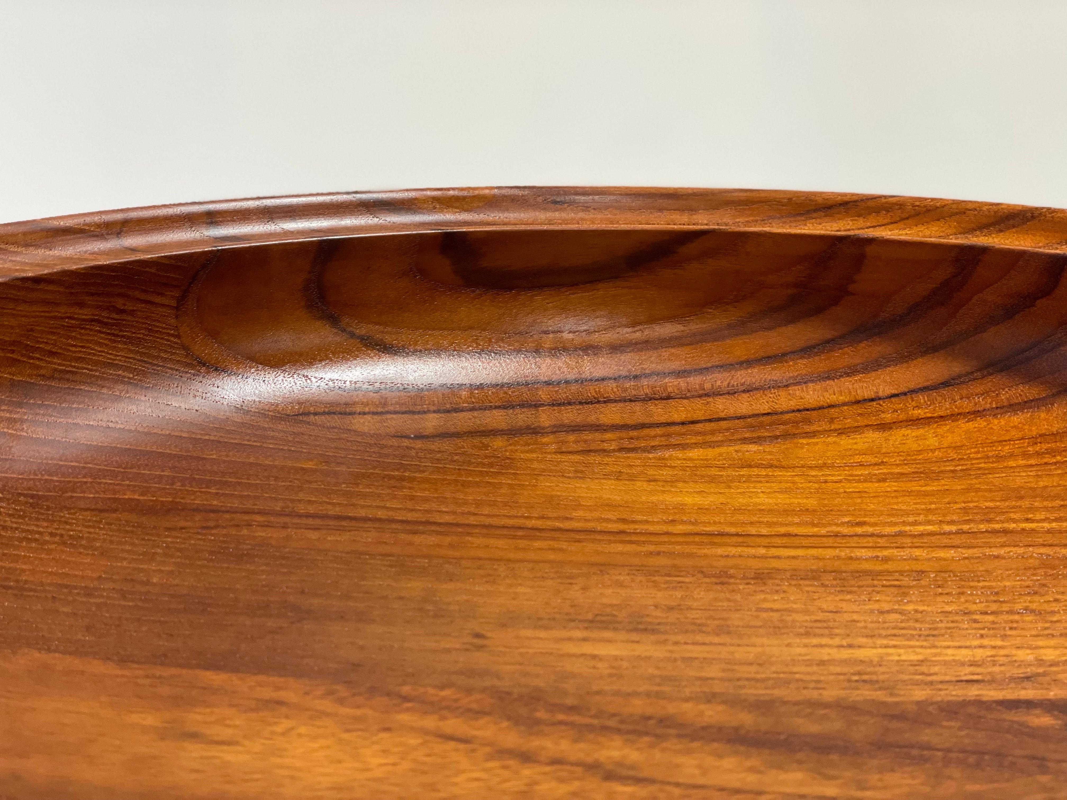 Henning Kopell for Georg Jensen Large Teak Bowl - Danish Modern Staved + Turned 3