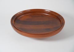 Henning Kopell per Georg Jensen Ciotola grande in teak tornito a doghe di teak