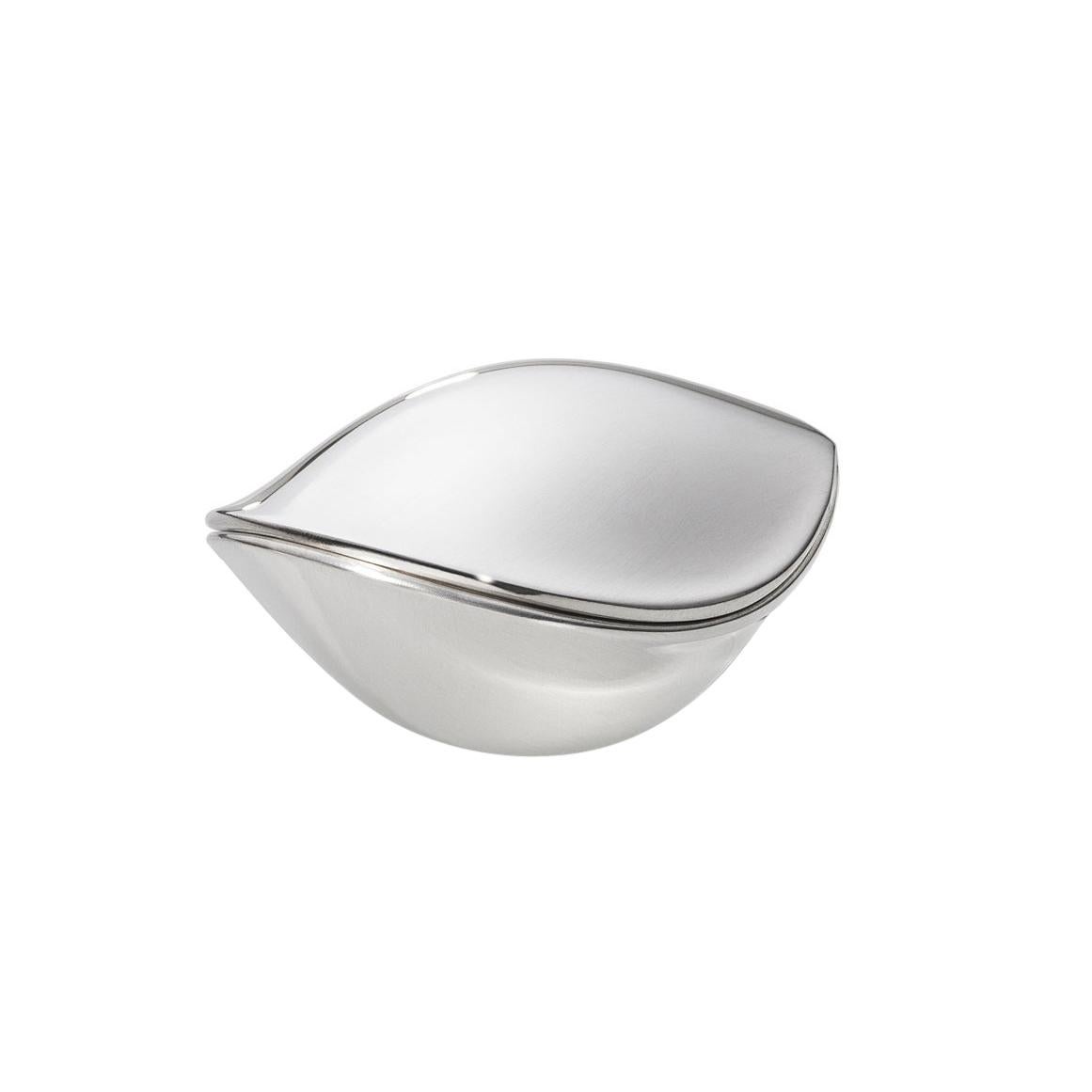 Henning Koppel 325 Handcrafted Sterling Silver Pill Box for Georg Jensen For Sale