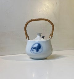 Marmelade e zuccheriera 'Blue' di Henning Koppel in porcellana e bambù