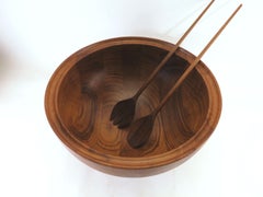 Henning Koppel Danish Teak Centerpiece Bowl for Georg Jensen, circa 1960s