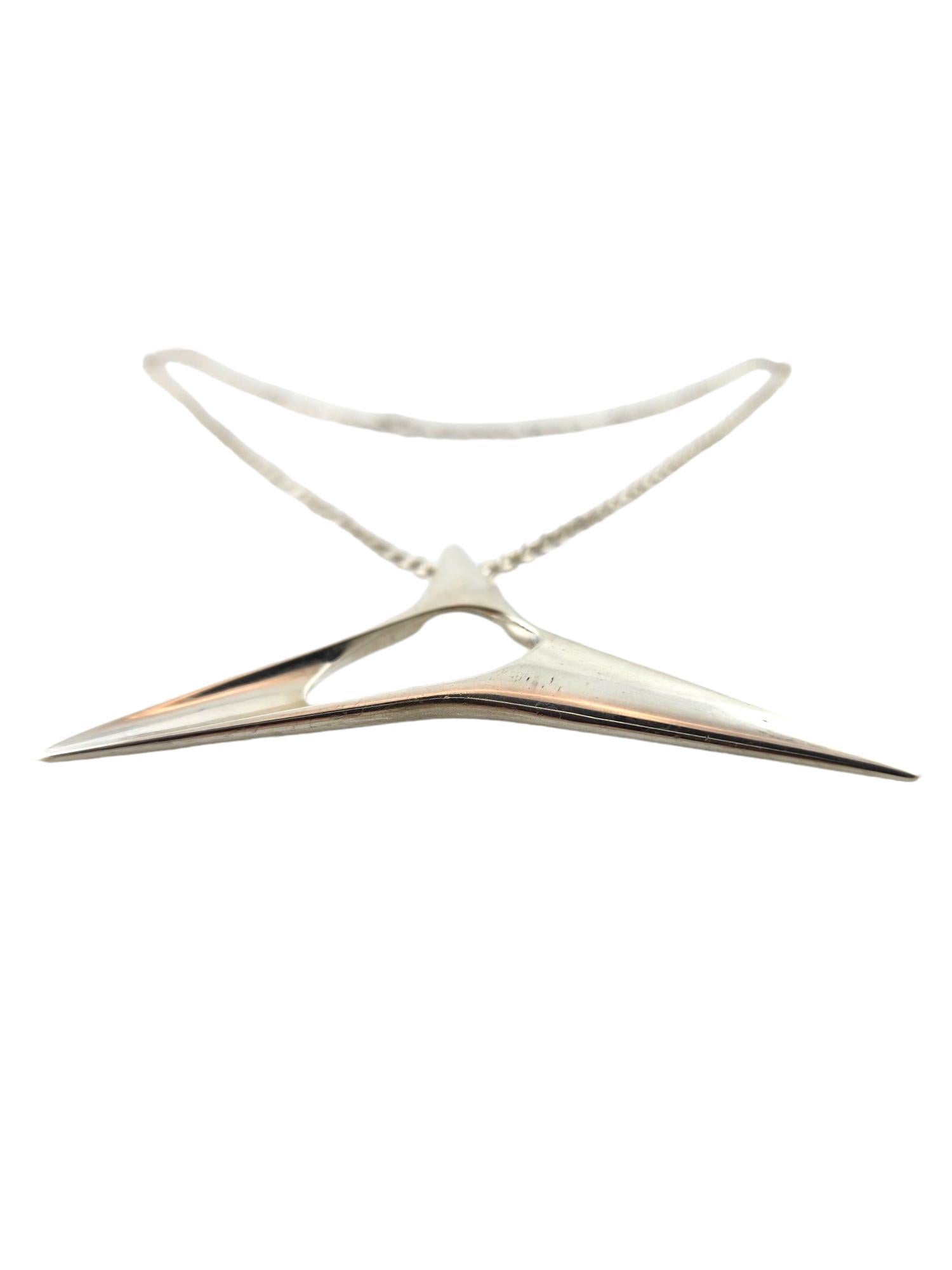 Modern Henning Koppel for Georg Jensen Denmark Sterling Silver 342 Necklace #18274 For Sale