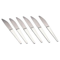 Henning Koppel for Georg Jensen. Set of six 'Caravel' dinner knives.