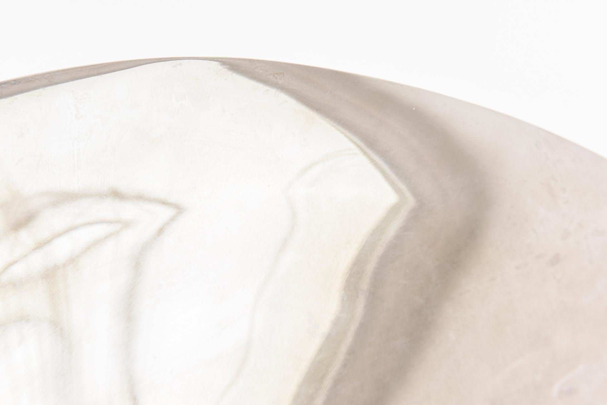 Henning Koppel para Georg Jensen Bol o cuenco biomórfico de acero inoxidable Pulido en venta