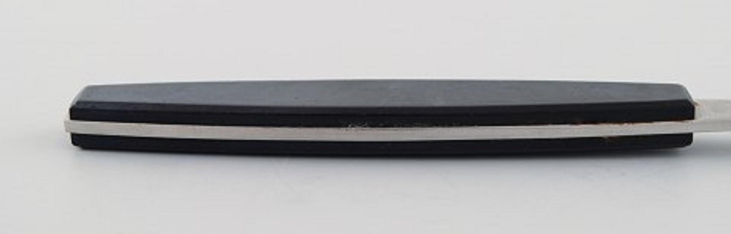 Henning Koppel para Georg Jensen, Cuchara Strata Bouillon, 8 Piezas en Stock Escandinavo moderno en venta
