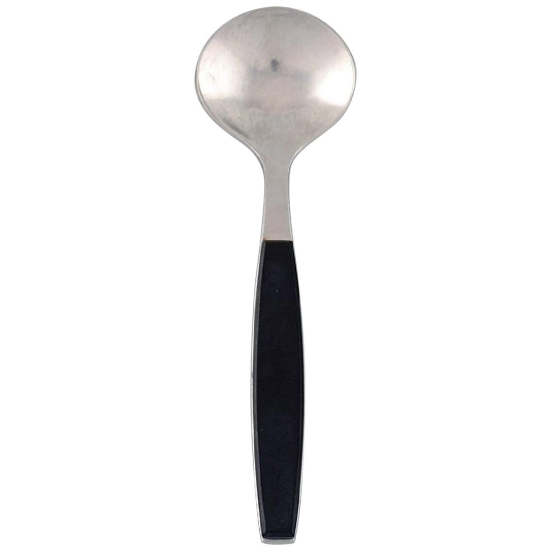 Henning Koppel for Georg Jensen, Strata Bouillon Spoon, 8 Pieces in Stock For Sale