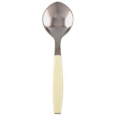 Henning Koppel for Georg Jensen, Strata Dessert Spoon, 24 Pieces in Stock