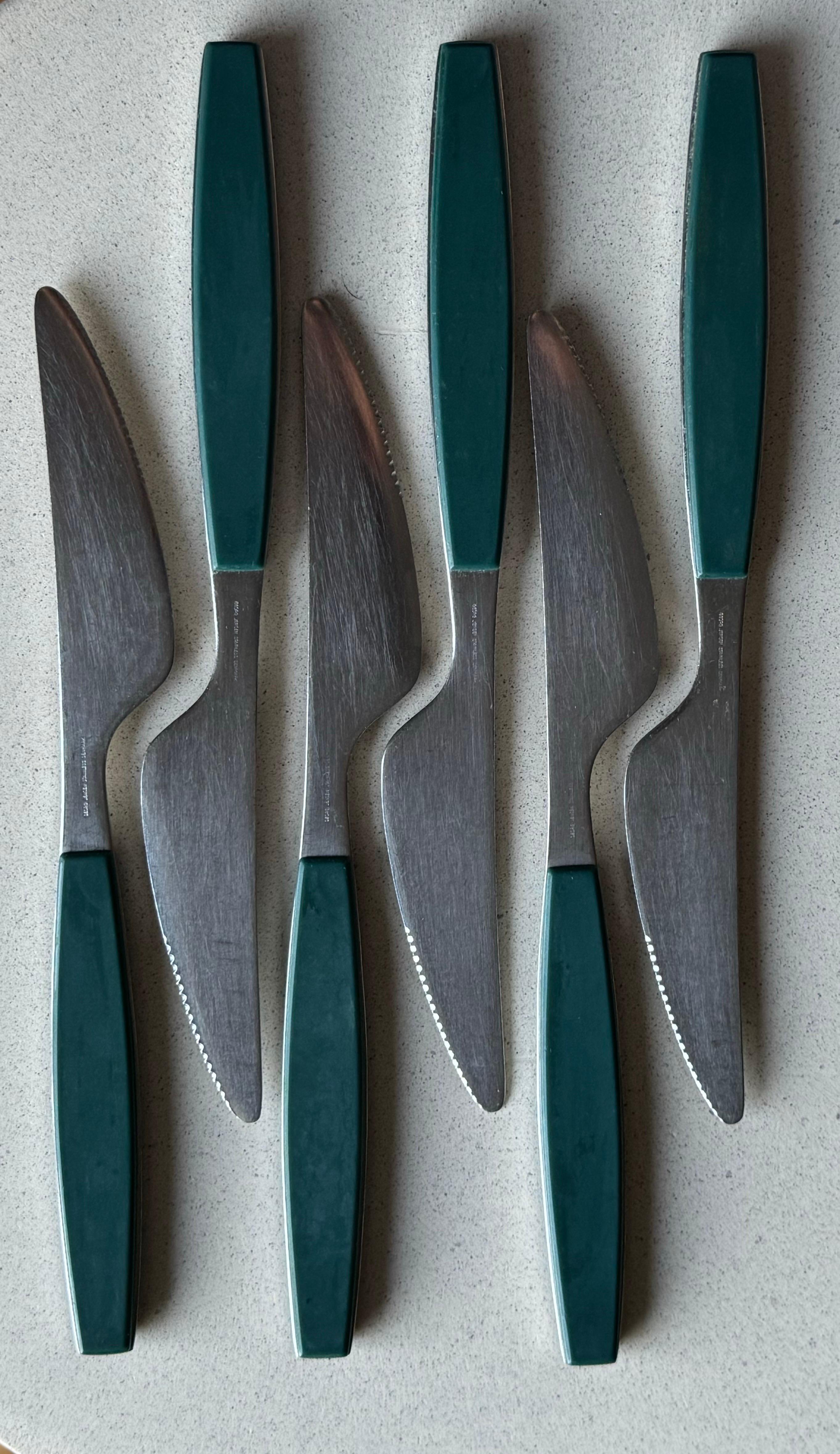 Mid-Century Modern Henning Koppel for Georg Jensen Strata Lunch Cutlery For Sale