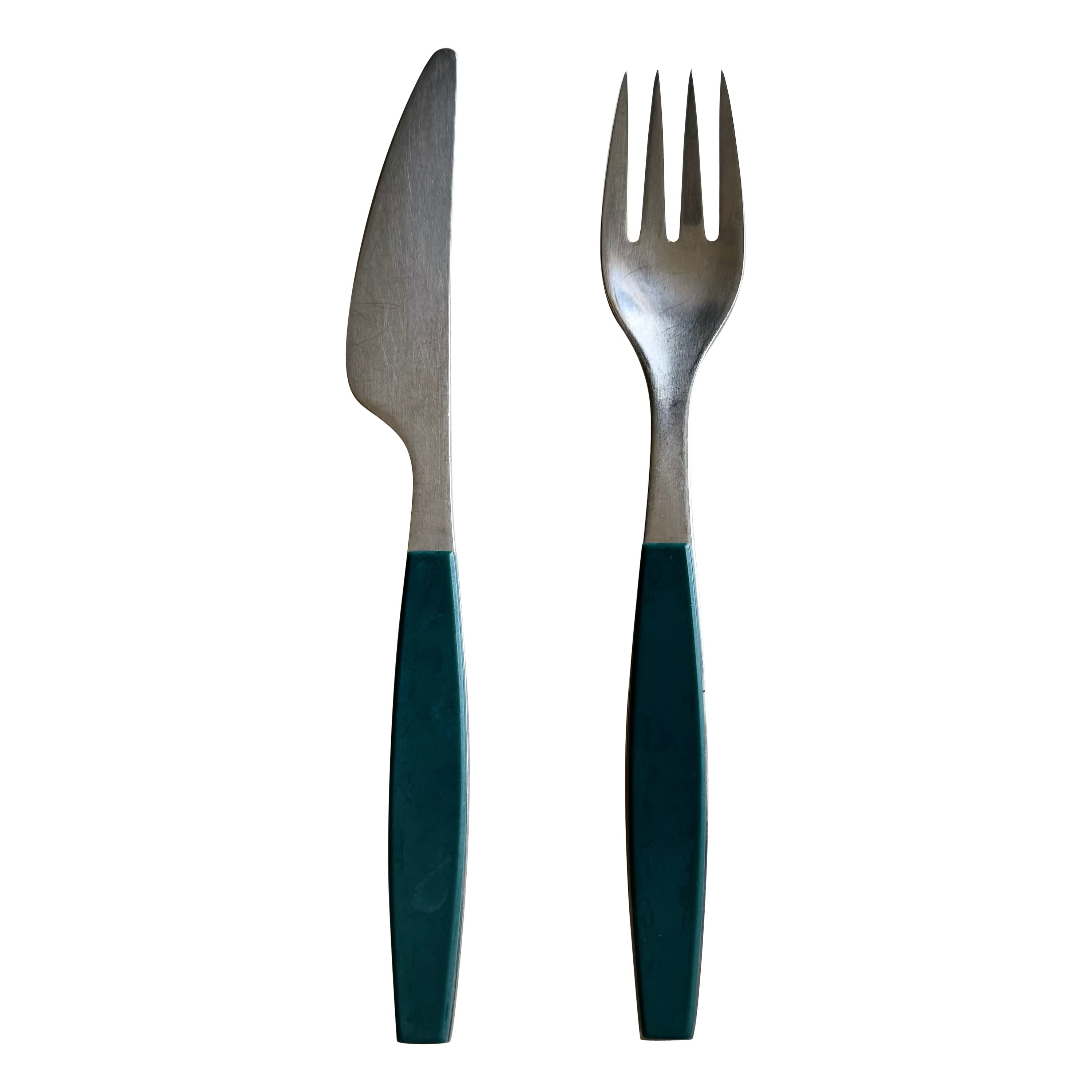 Henning Koppel for Georg Jensen Strata Lunch Cutlery For Sale
