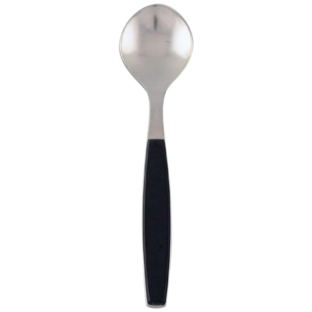 Henning Koppel for Georg Jensen, Strata Sorbet Spoon, 25 Pieces in Stock For Sale