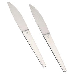 Henning Koppel for Georg Jensen. Two small 'Caravel' lunch knives.