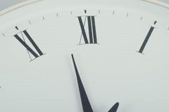 Henning Koppel for Georg Jensen, White Plastic Wall Clock