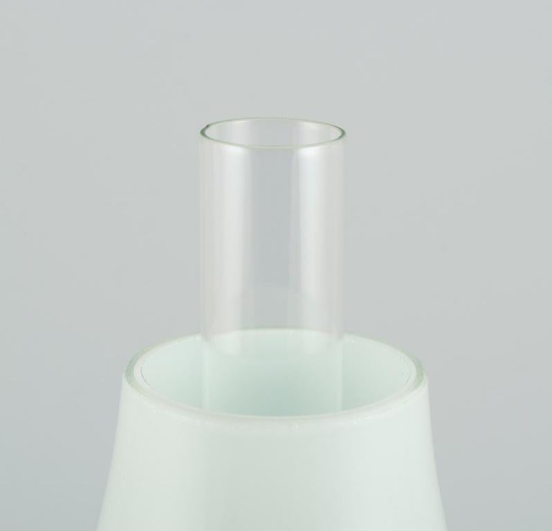 Henning Koppel for Louis Poulsen. Petronella oil lamp in brass with glass shade In Excellent Condition In Copenhagen, DK