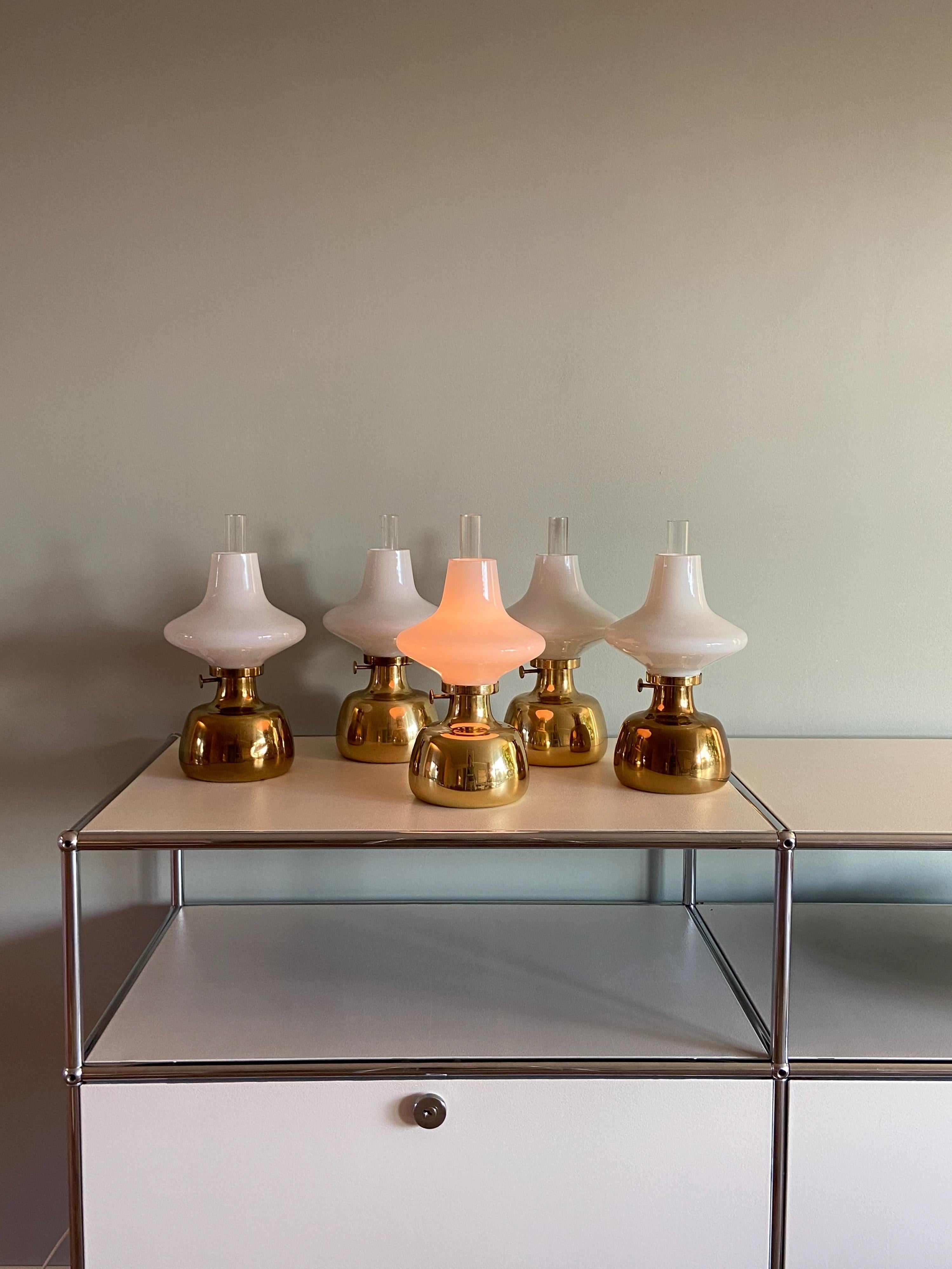 Brass Henning Koppel Petronella Oil Lamp by Louis Poulsen, Denmark For Sale