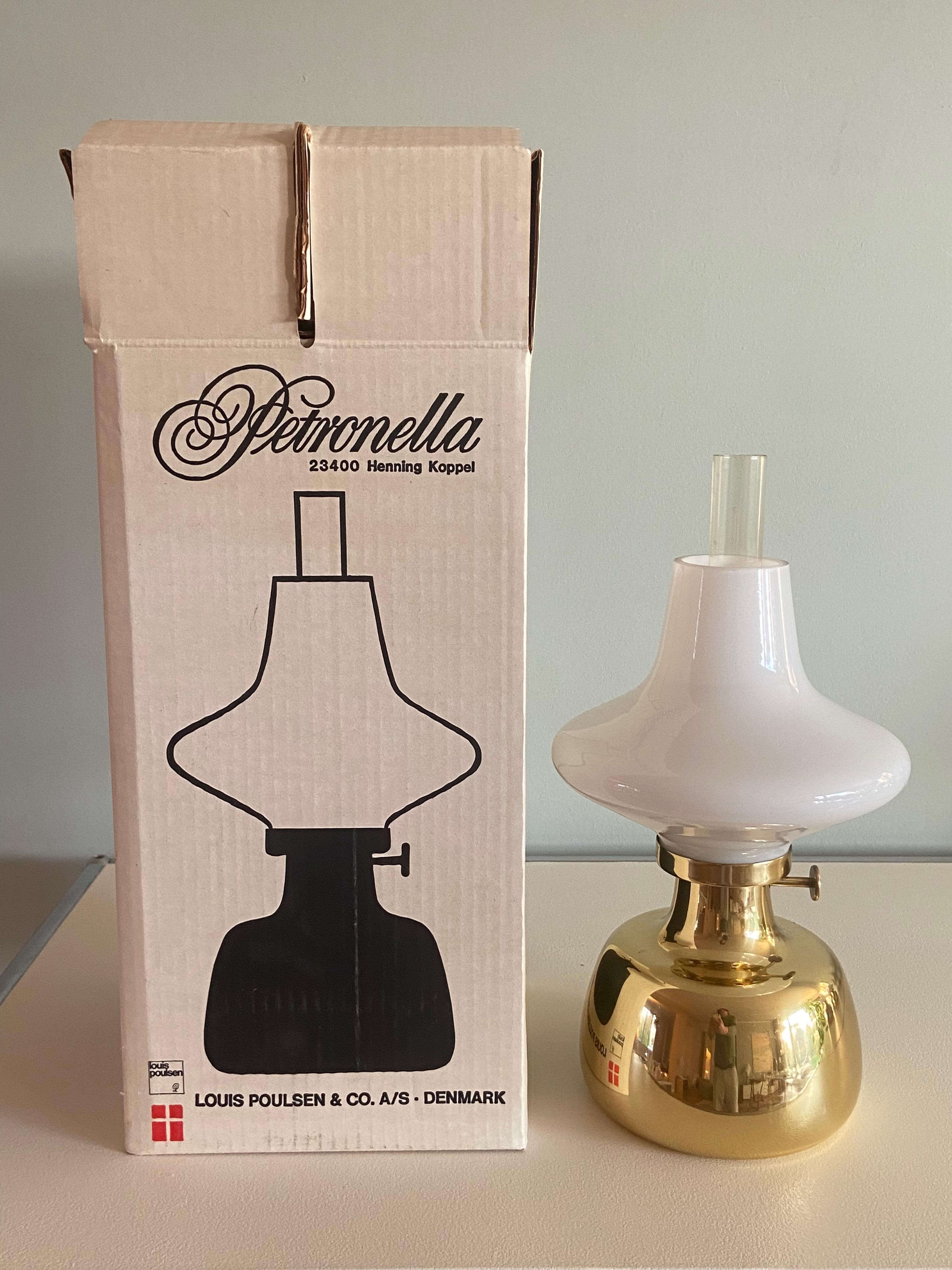 Henning Koppel Petronella Oil Lamp by Louis Poulsen, Denmark For Sale 1