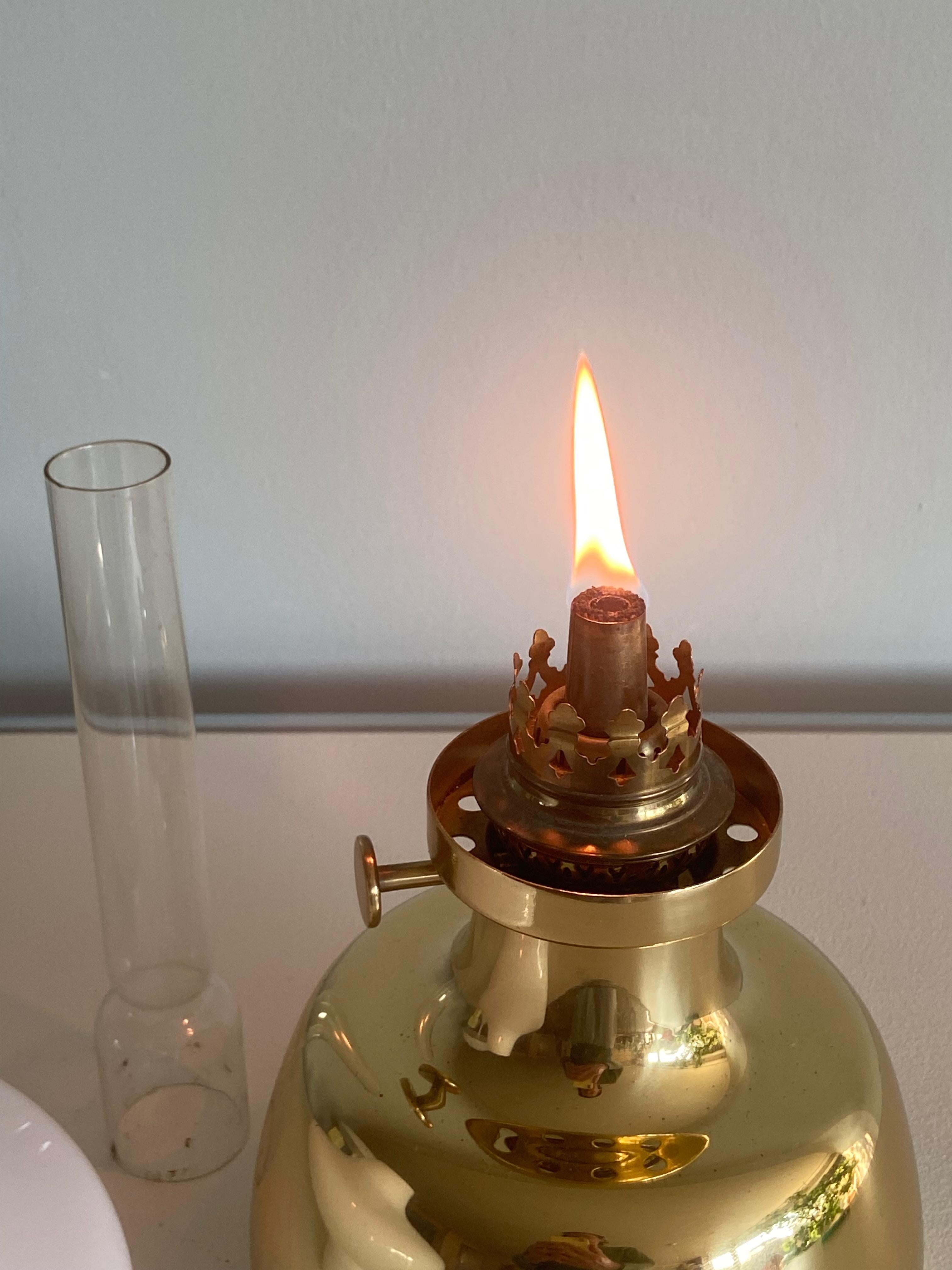 Mid-Century Modern Henning Koppel Petronella Oil Lamp by Louis Poulsen, Denmark For Sale