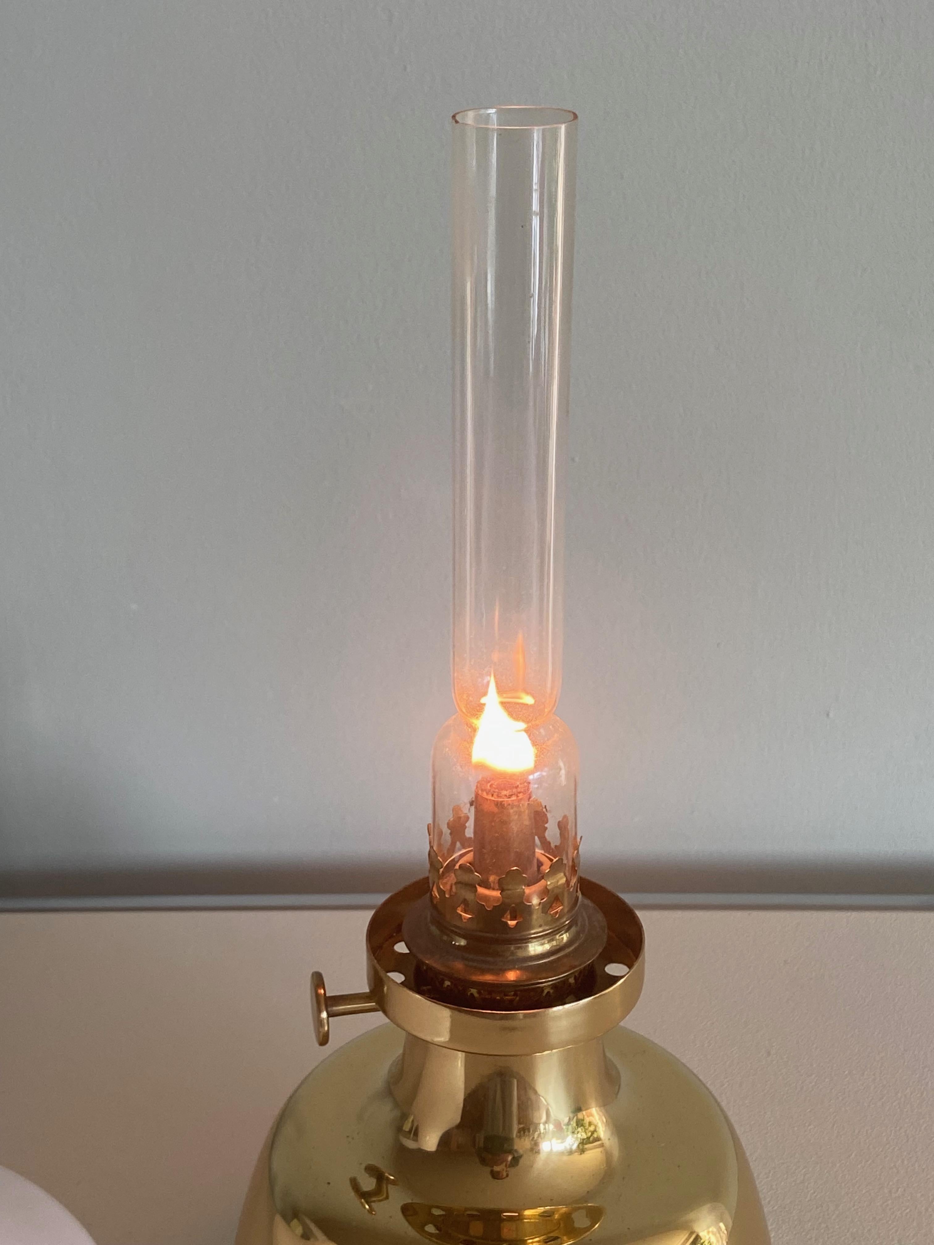 Henning Koppel Petronella Oil Lamp by Louis Poulsen, Denmark In Good Condition For Sale In Krefeld, DE