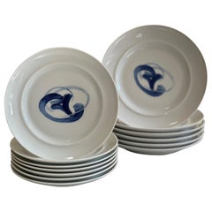 Henning Koppel Porcelain Plates for Bing & Grøndahl – Modern Danish Design