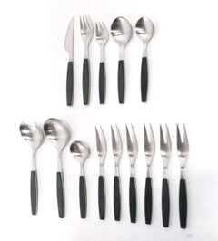 Henning Koppel Strata Flatware for Georg Jensen 69 Pieces Silverware Canteen
