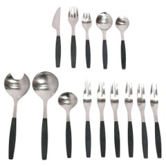 Henning Koppel Strata Flatware for Georg Jensen 69 Pieces Silverware Canteen