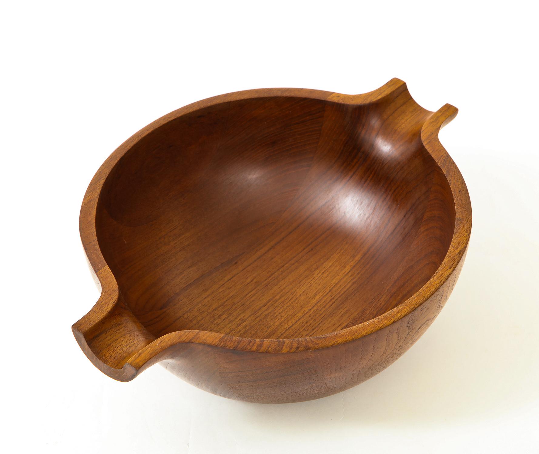 Mid-Century Modern Henning Koppel Teak Bowl for Georg Jensen