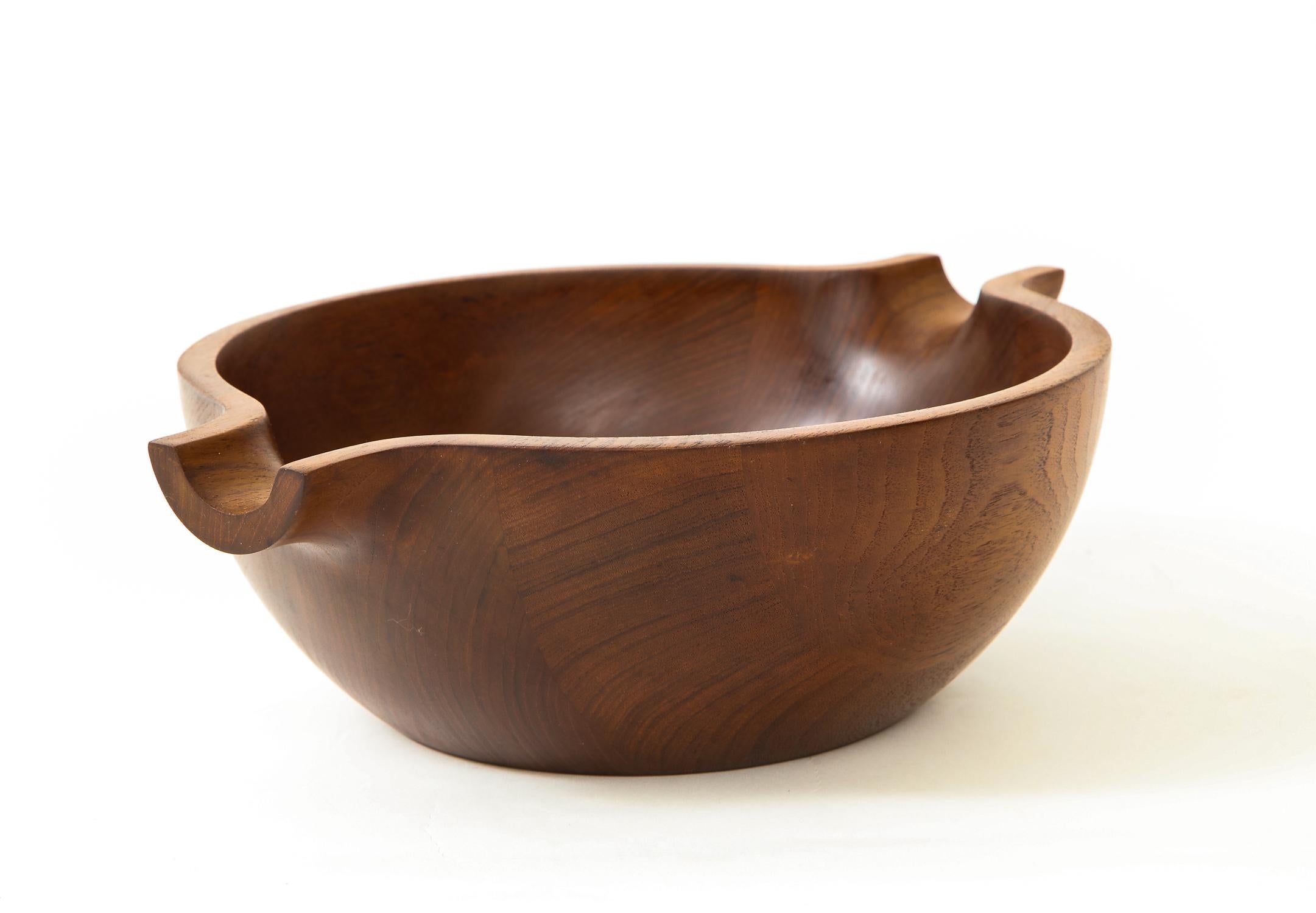 Henning Koppel Teak Bowl for Georg Jensen In Excellent Condition In New York, NY