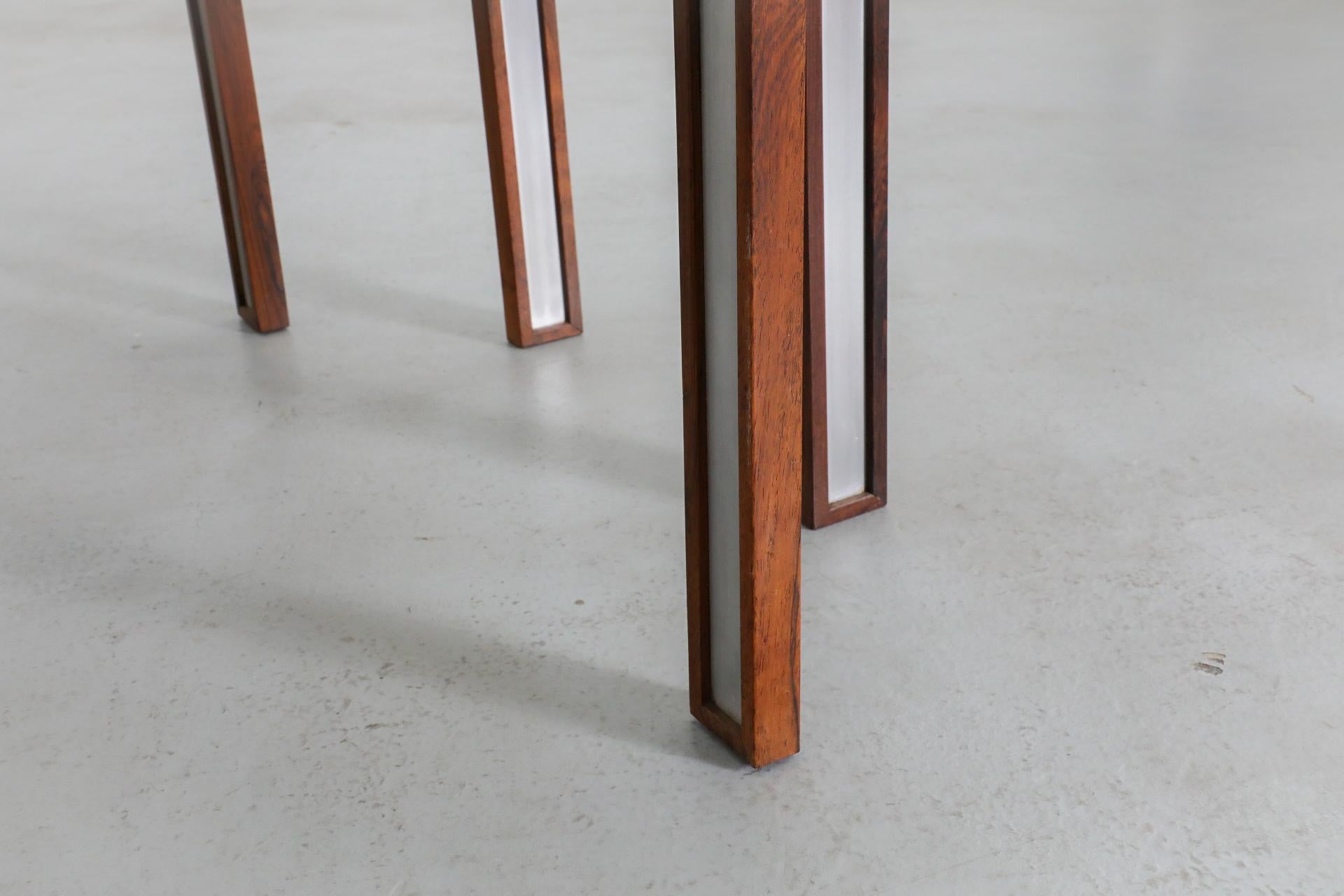 Henning Korch for C. F. Christensen Rosewood and Aluminum Coffee or Side Table For Sale 12
